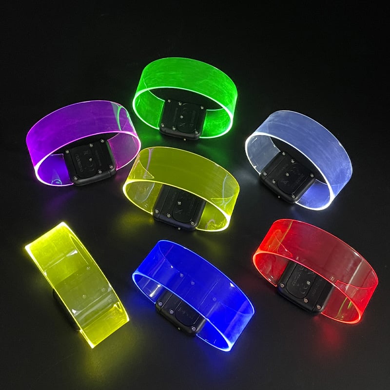 LED Luminous Bracelet with Magnetic Closure Cool Halloween Birthday Party Gifts👉👉