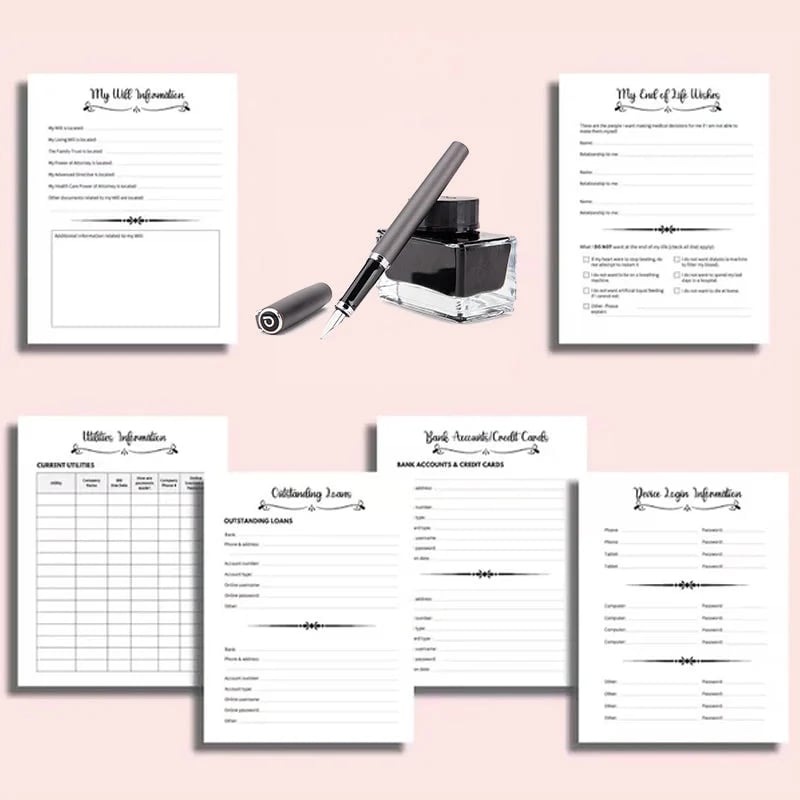 🎃 Halloween Gift:  End of Life Planner💀👍BEST SELLER