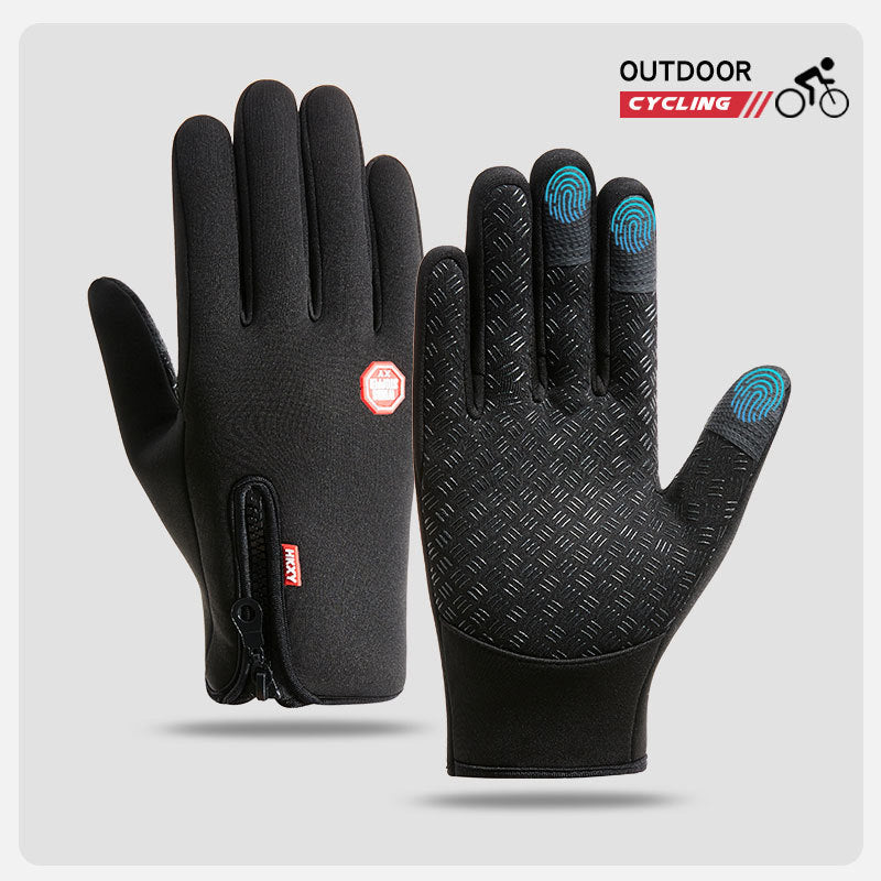 Outdoor Winter Gloves, Touchscreen andWindproof Full-Finger Gloves for Sports, Travel,and Daily Activities