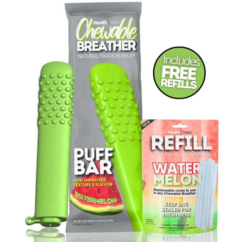 Essential Oil Breathing Stick Silicone Breathable Chewable Stick