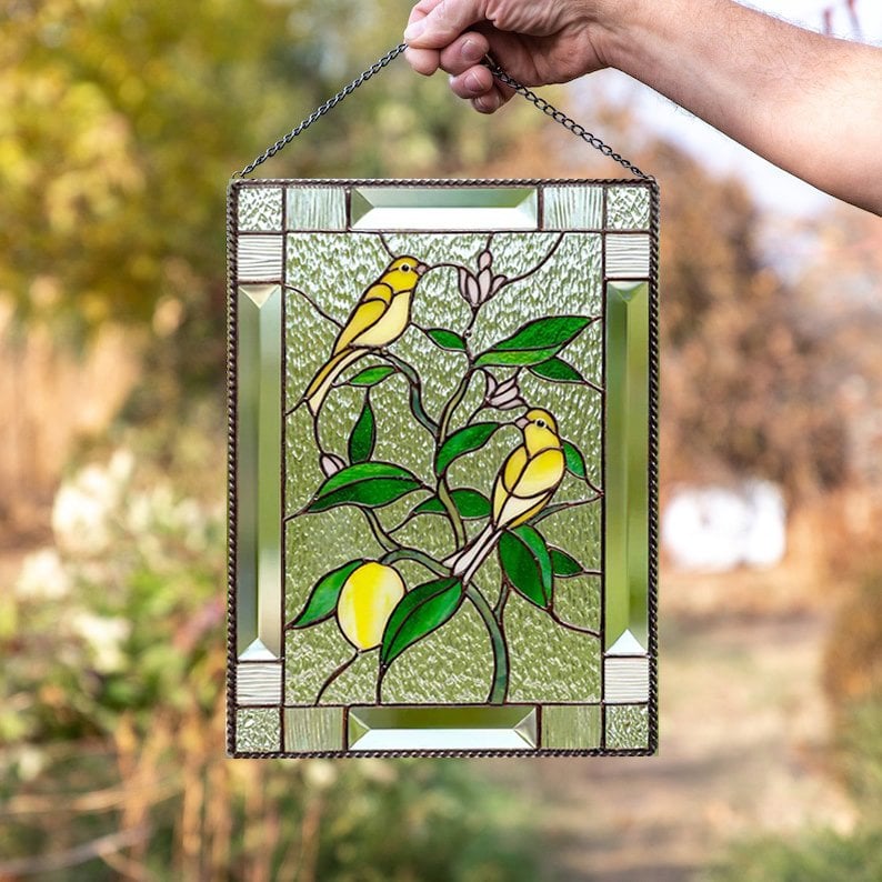 🎉 Last Day Promotion-50% OFF 🎉-Cardinal Stained Glass Window Panel
