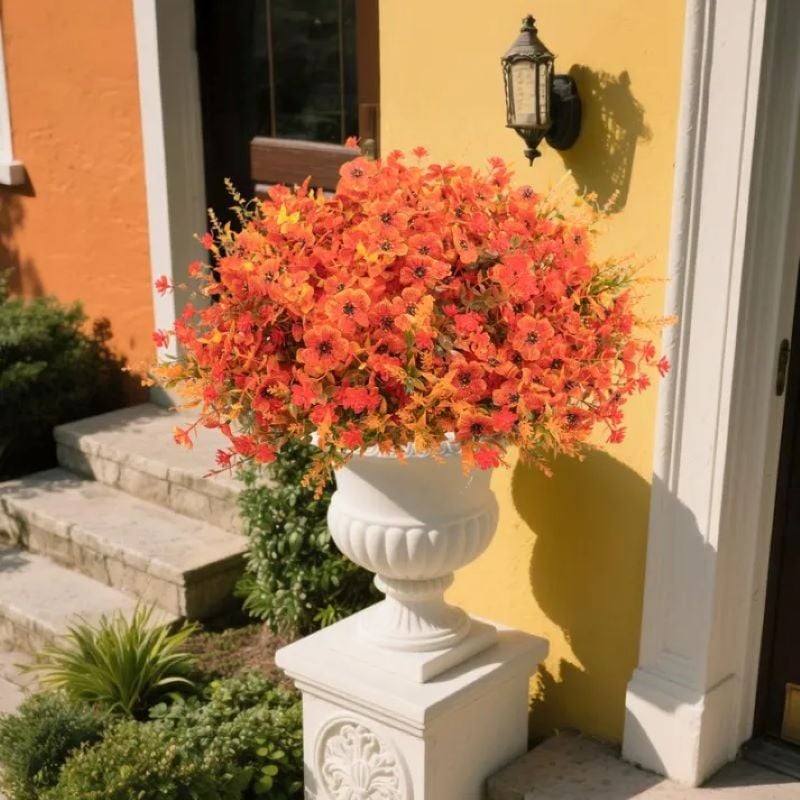 💖Last Day 49% OFF🍁Rainproof Lifelike Fall Artificial Flowers With UV-Shield Coating
