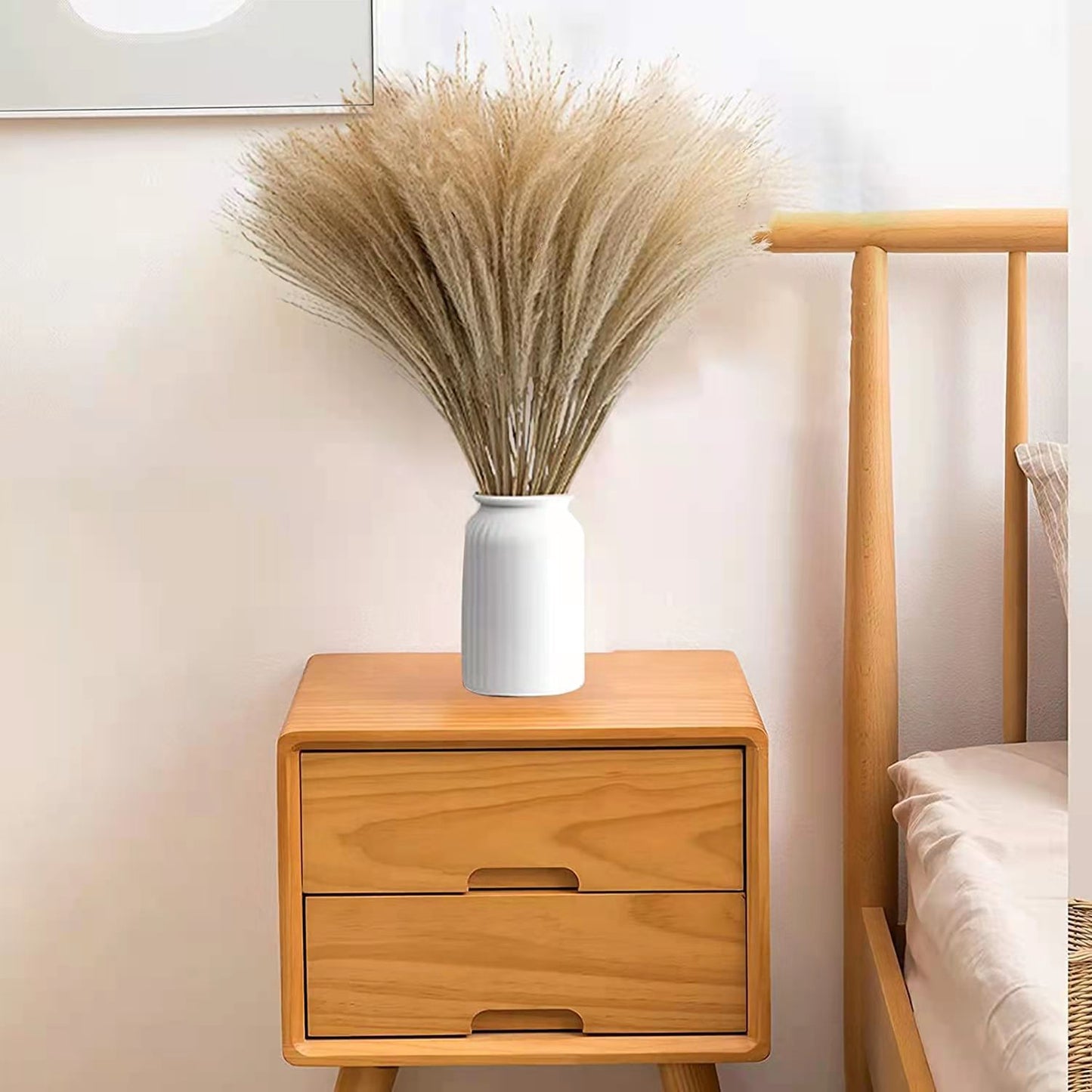 Natural dried pampas grass boho home decor bouquet💐