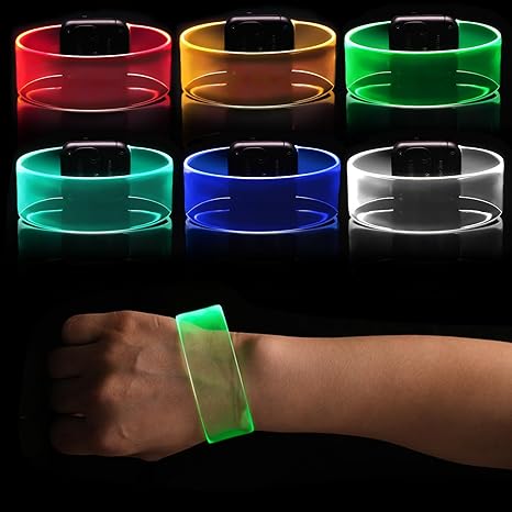 LED Luminous Bracelet with Magnetic Closure Cool Halloween Birthday Party Gifts👉👉