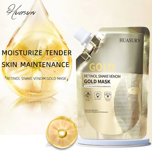 🔥Retinol Snake Venom Peptide Gold Mask