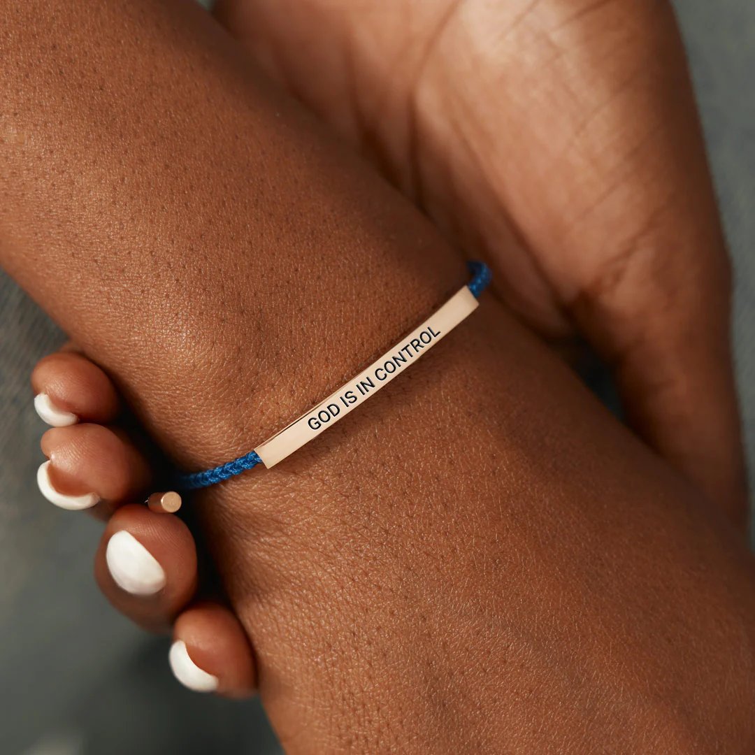 God Is In Control Tube Bracelet