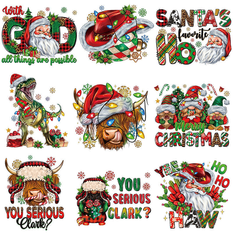 Christmas Mystery DTF Transfer Bundle – Ready-to-Press Festive Designs for T-Shirts, Totes & DIY Gifts