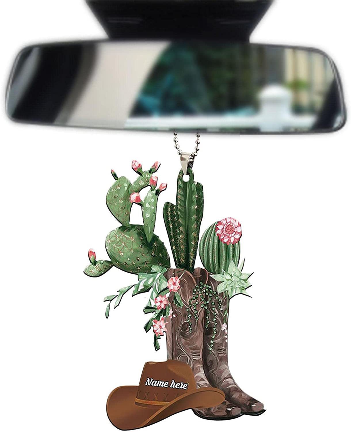 Hat Boot Design Car Pendant, Car Interior Rear View Mirror Hanging Decoration, Car Accessories, Car Ornament