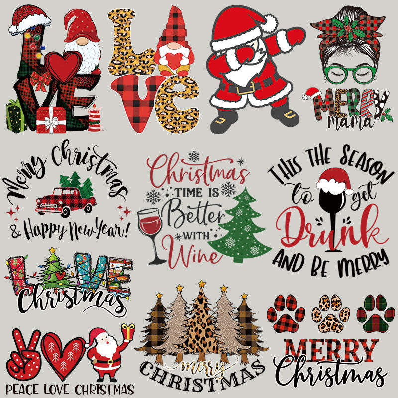 Christmas Mystery DTF Transfer Bundle – Ready-to-Press Festive Designs for T-Shirts, Totes & DIY Gifts