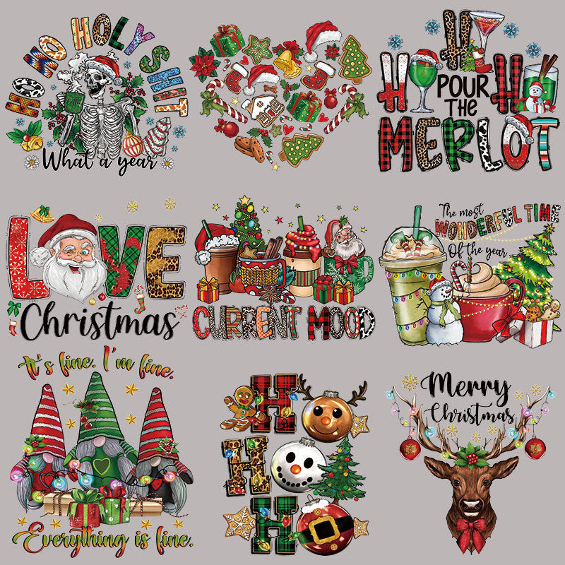 Christmas Mystery DTF Transfer Bundle – Ready-to-Press Festive Designs for T-Shirts, Totes & DIY Gifts