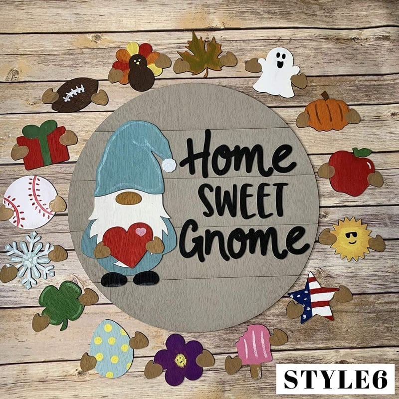 🎉 Last Day Promotion-49% OFF 🎉Cute 3D Seasonal Interchangeable Gnome Door Hanger