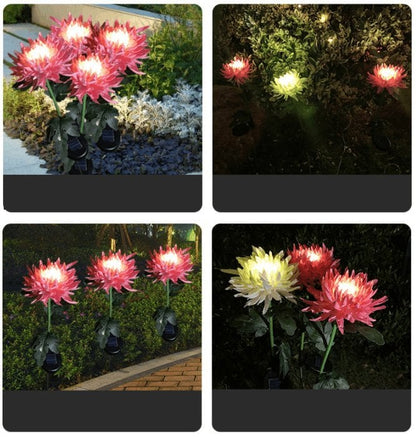 🔥Last Day Promotion 49% OFF - 30" Chrysanthemum Solar Garden Stake LED
