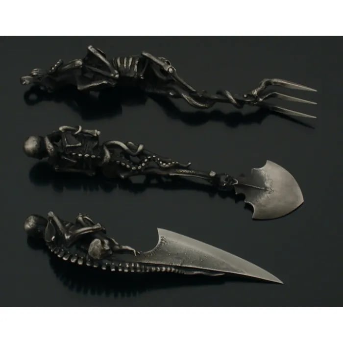 Halloween Gift Skeletal Cutlery Sets