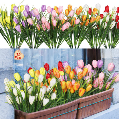 Last Day 49% OFF-Outdoor Artificial Tulips Flowers💐
