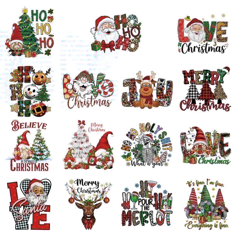 🔥Buy More Save More -🎄 15PCS Christmas Mystery DTF Transfer Bundle 🎅