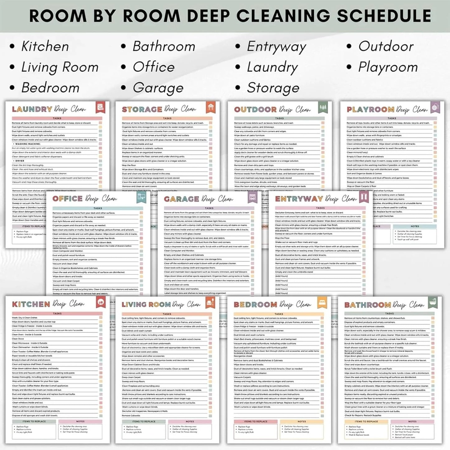 📚ADHD Cleaning Planner Bundle