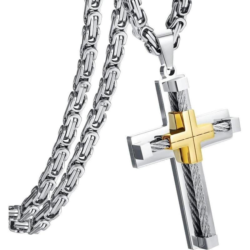 Elegant Cross Pendant Necklace