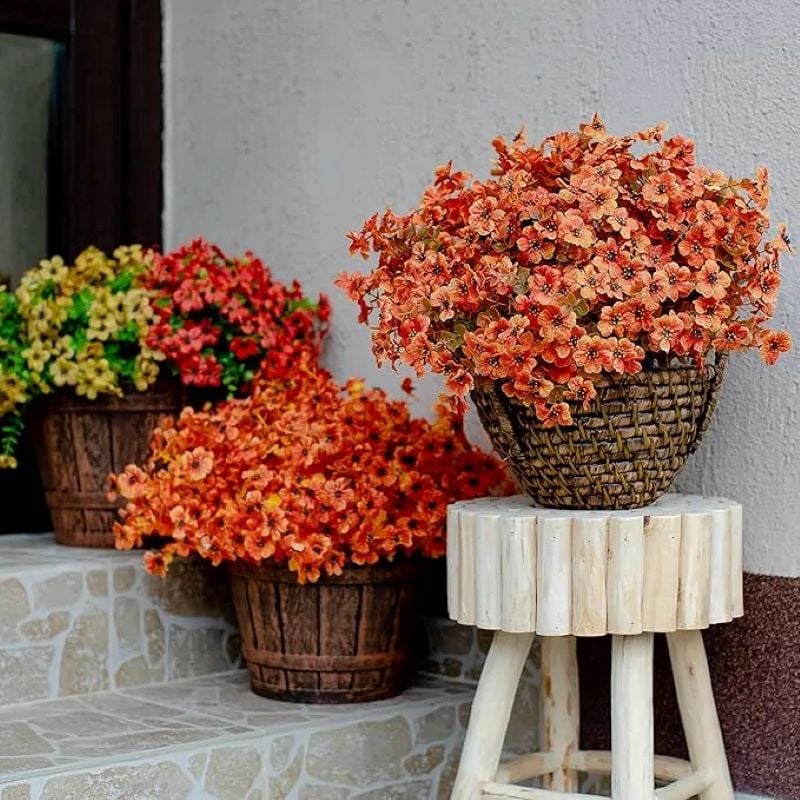 💖Last Day 49% OFF🍁Rainproof Lifelike Fall Artificial Flowers With UV-Shield Coating