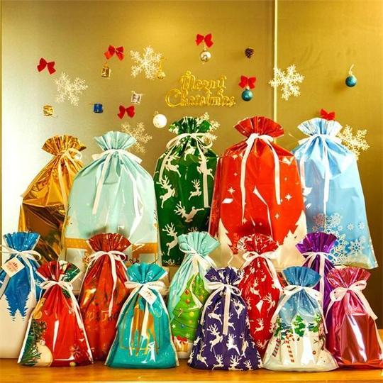 🎄 Christmas Sale – 49% OFF  Biodegradable Drawstring Christmas Gift Bags