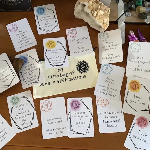 🎁Hot Sale 49% OFF✨-Funny Affirmation Card Gift With Storage Pouch🎁