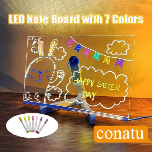🏆Save 49%🏆 Creative Rewritable Acrylic LED Message Board -(with 7 Pens)