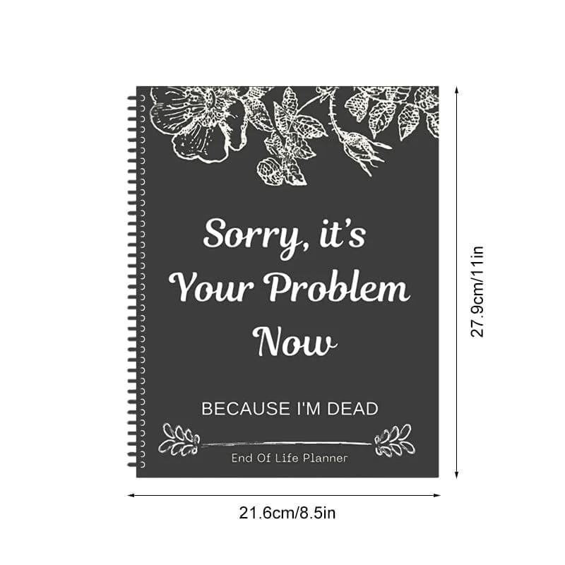 🎃 Halloween Gift:  End of Life Planner💀👍BEST SELLER