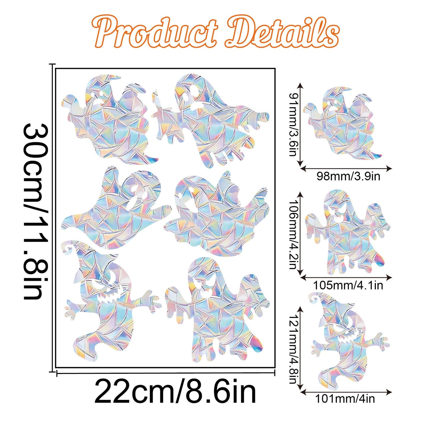 Halloween Window Rainbow Stickers