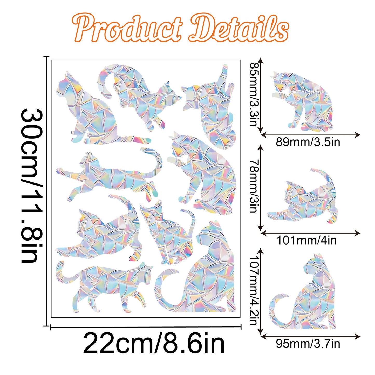 Halloween Window Rainbow Stickers