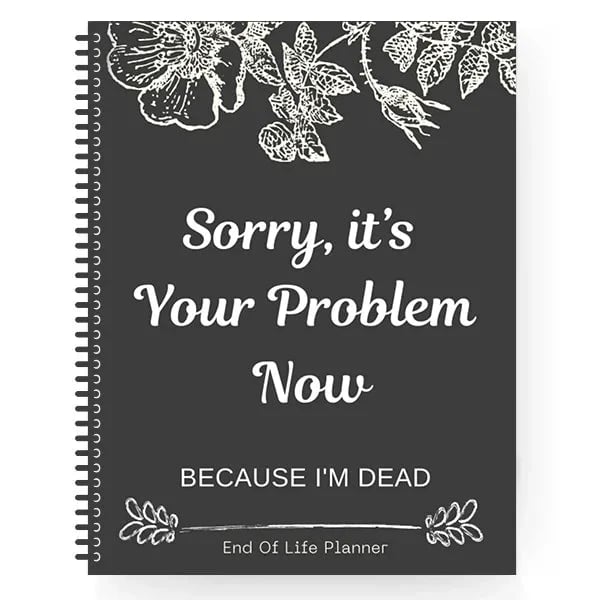 🎃 Halloween Gift:  End of Life Planner💀👍BEST SELLER