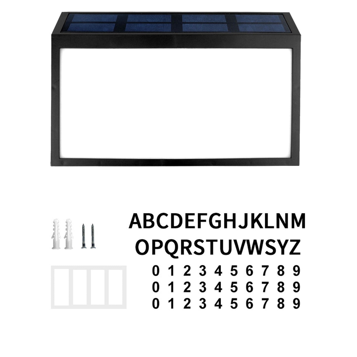 Solar-Powered Address Sign Waterproof LED Light
