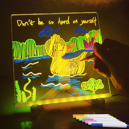 🏆Save 49%🏆 Creative Rewritable Acrylic LED Message Board -(with 7 Pens)