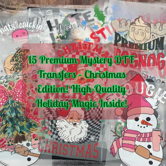 🔥Buy More Save More -🎄 15PCS Christmas Mystery DTF Transfer Bundle 🎅