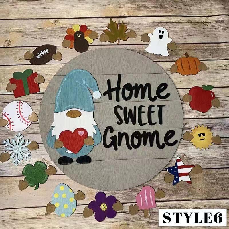 🎉 Last Day Promotion 49% OFF 🎉Interchangeable Wooden Gnome Welcome Sign🎈