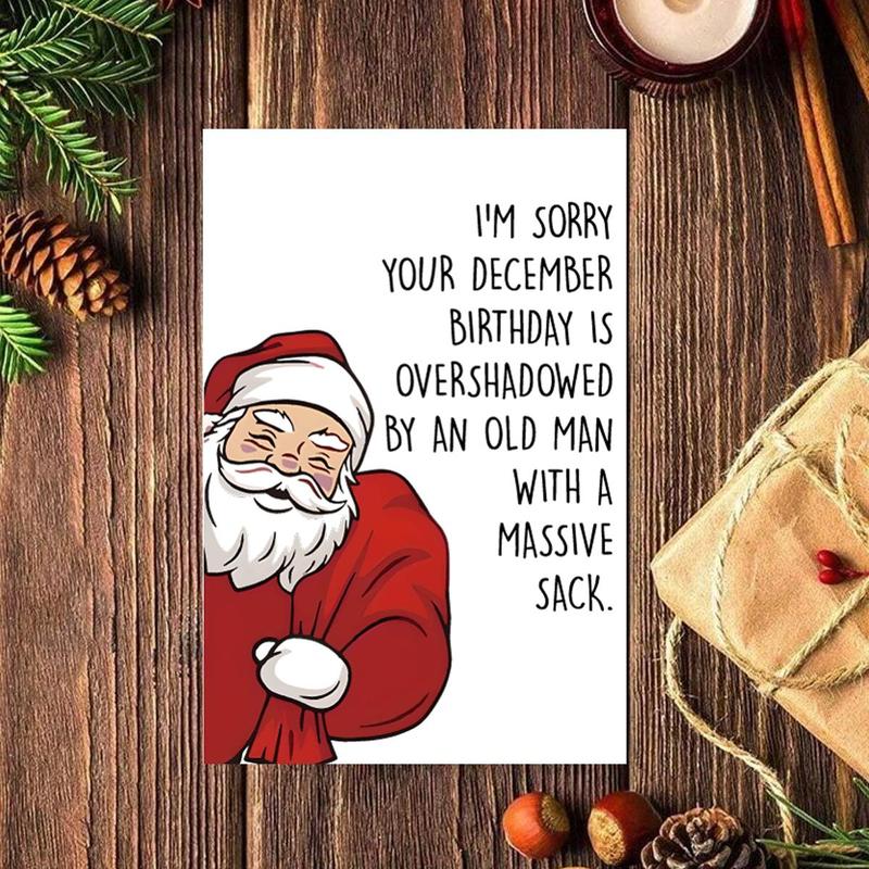 🎅 Cartoon Santa Claus Birthday Card