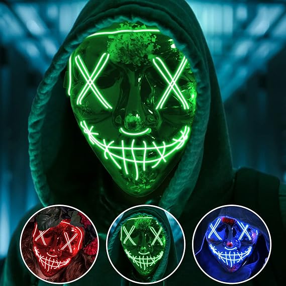 Halloween mask, glow mask cosplay