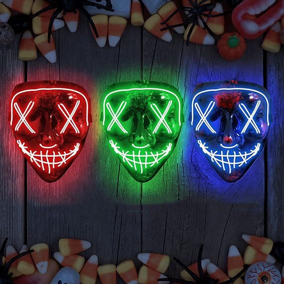 Halloween mask, glow mask cosplay