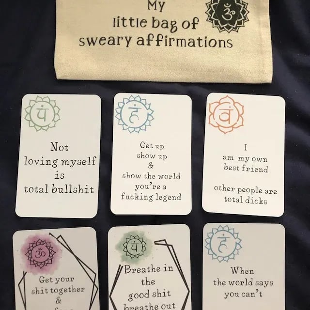 🎁Hot Sale 49% OFF✨-Funny Affirmation Card Gift With Storage Pouch🎁
