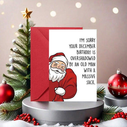 🎅 Cartoon Santa Claus Birthday Card
