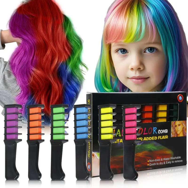 🔥LAST DAY 50% OFF -✨Instant Hair Color Comb - Non-Toxic Water-Washable Quick Dry Vibrant Temporary Color for Fashion Enthusiasts - Haircare