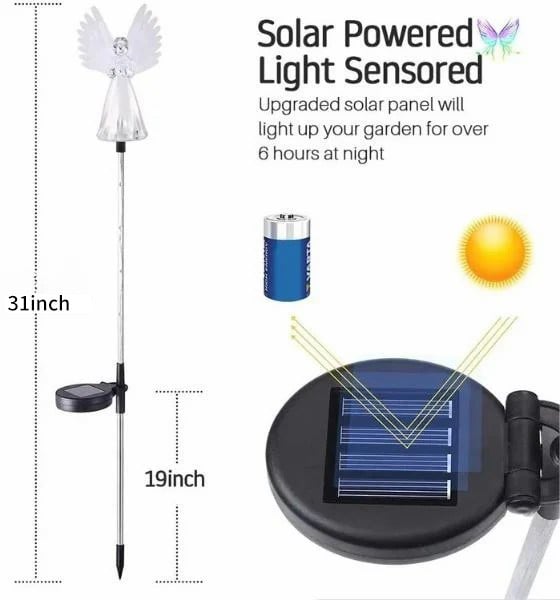 🔥Last Day 49% OFF- Memorial Gifts Solar-Powered Angel Lights
