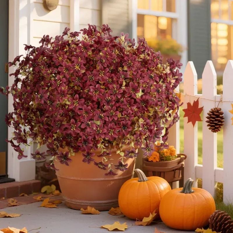 💖Last Day 49% OFF🍁Rainproof Lifelike Fall Artificial Flowers With UV-Shield Coating