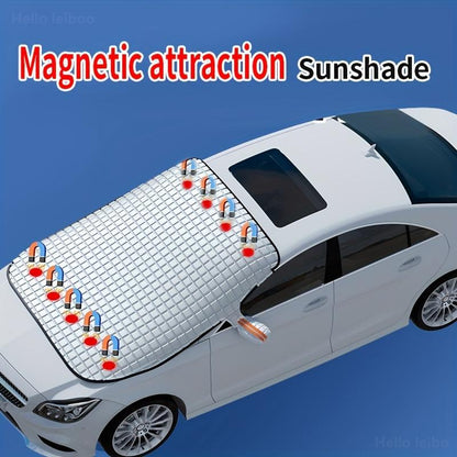 LEIBOO Car Windshield Cover – All-Season Protection from Snow, Ice, Frost & Sun