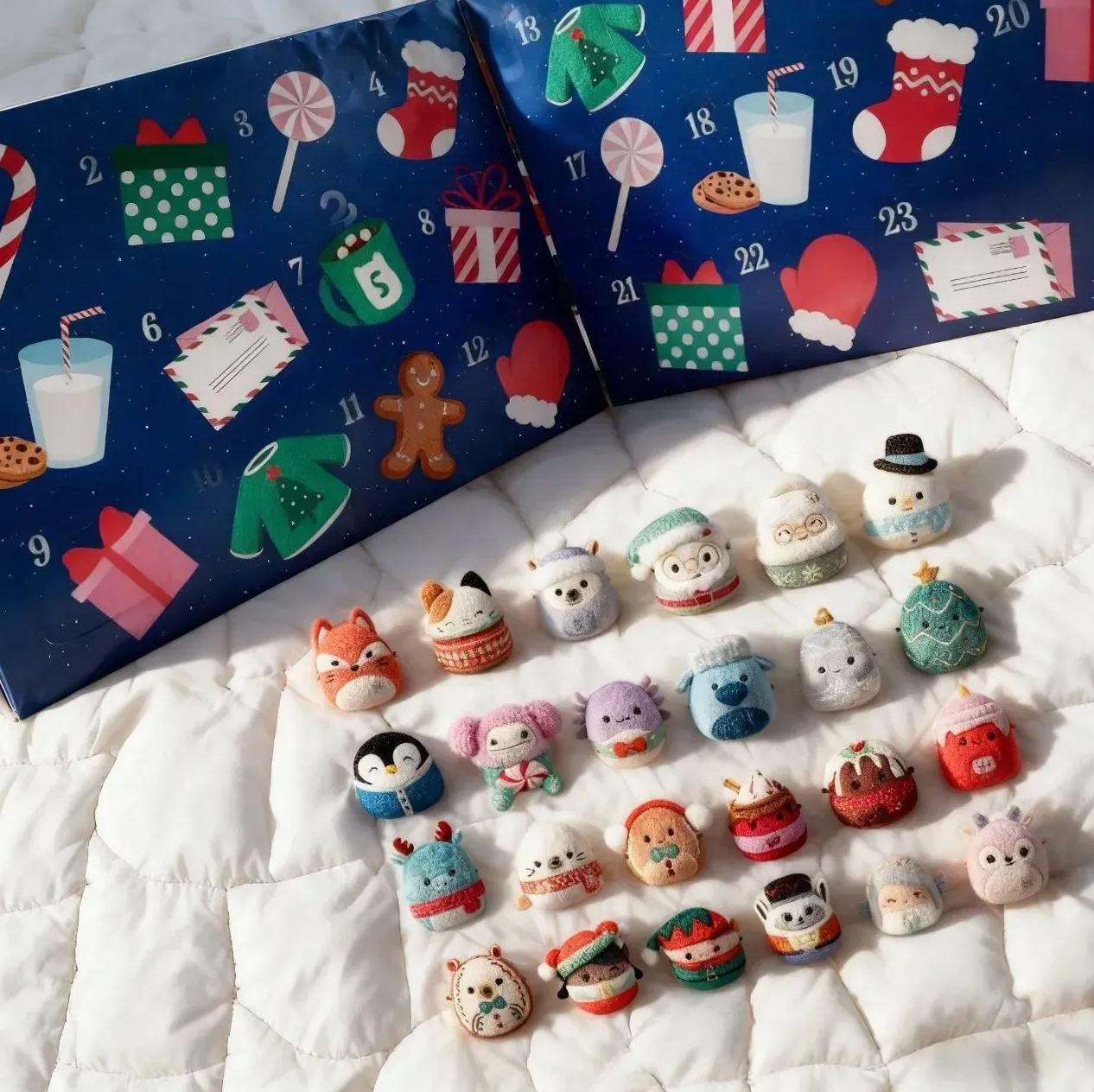 🎅Christmas Pre Sale - 70% OFF-🎄24-Day Holiday Plush Advent Calendar